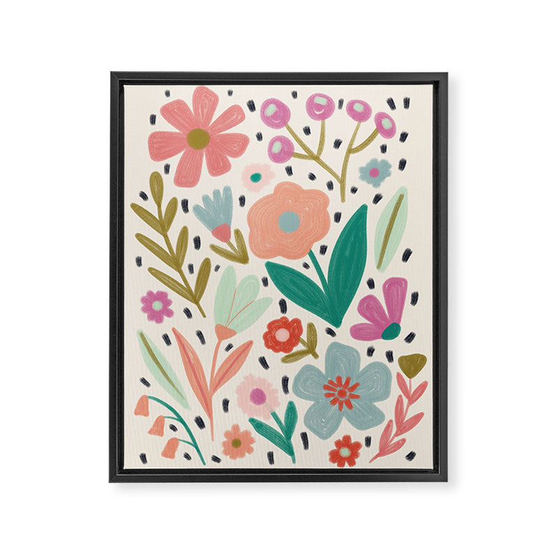 Spring Flower - Modern Floral Framed Canvas Print Gallery Image 8