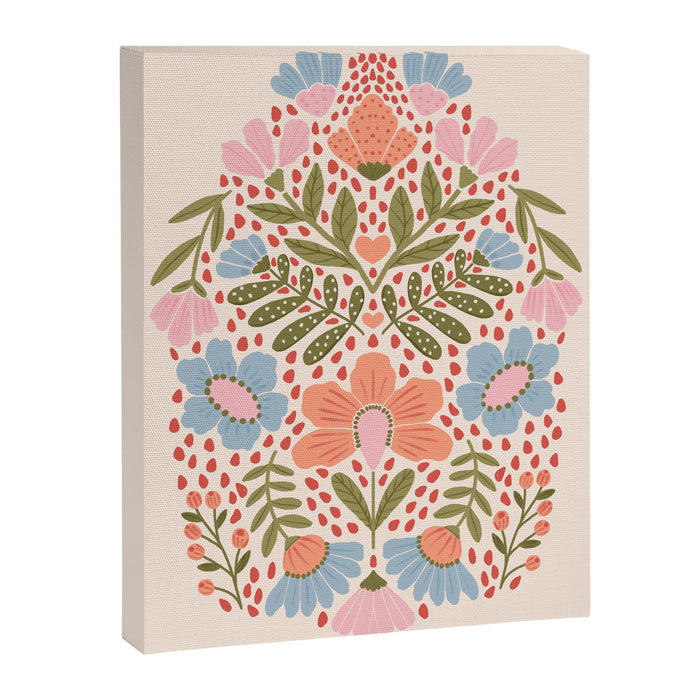 Spring Folksy Flower  Canvas Print Gallery Image 1