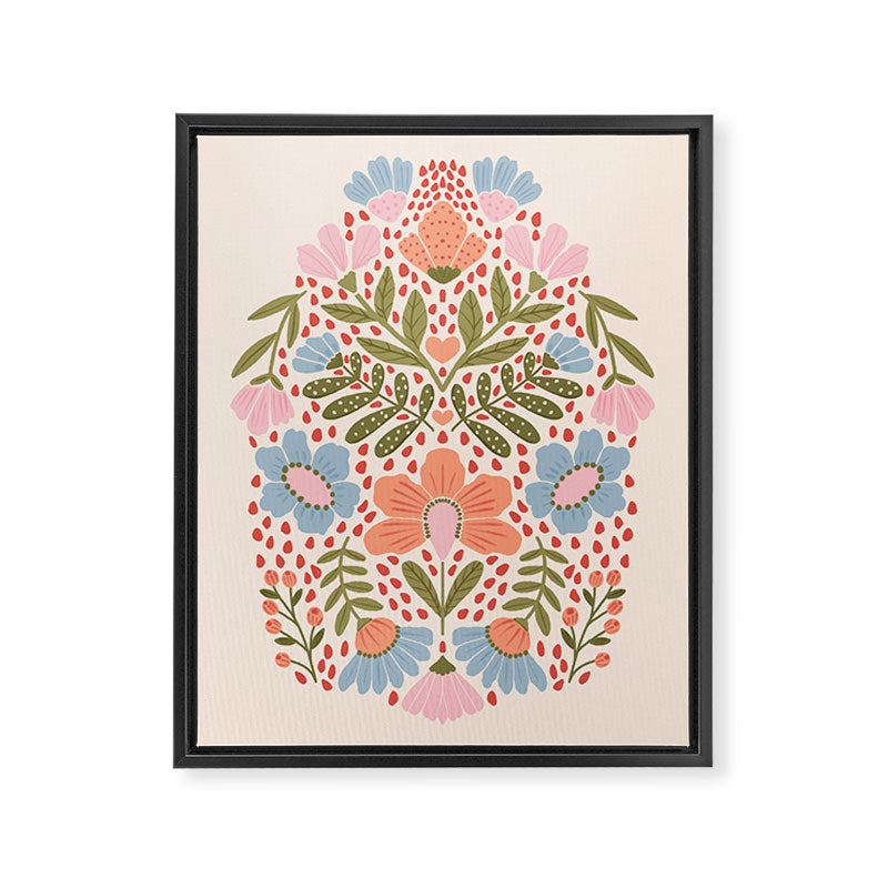 Spring Folksy Flower  Framed Canvas Print Gallery Image 8