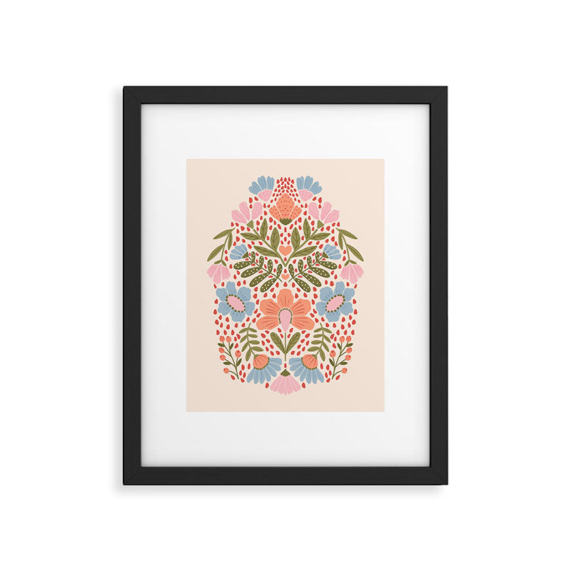 Spring Folksy Flower  Framed Art Print Gallery Image 6