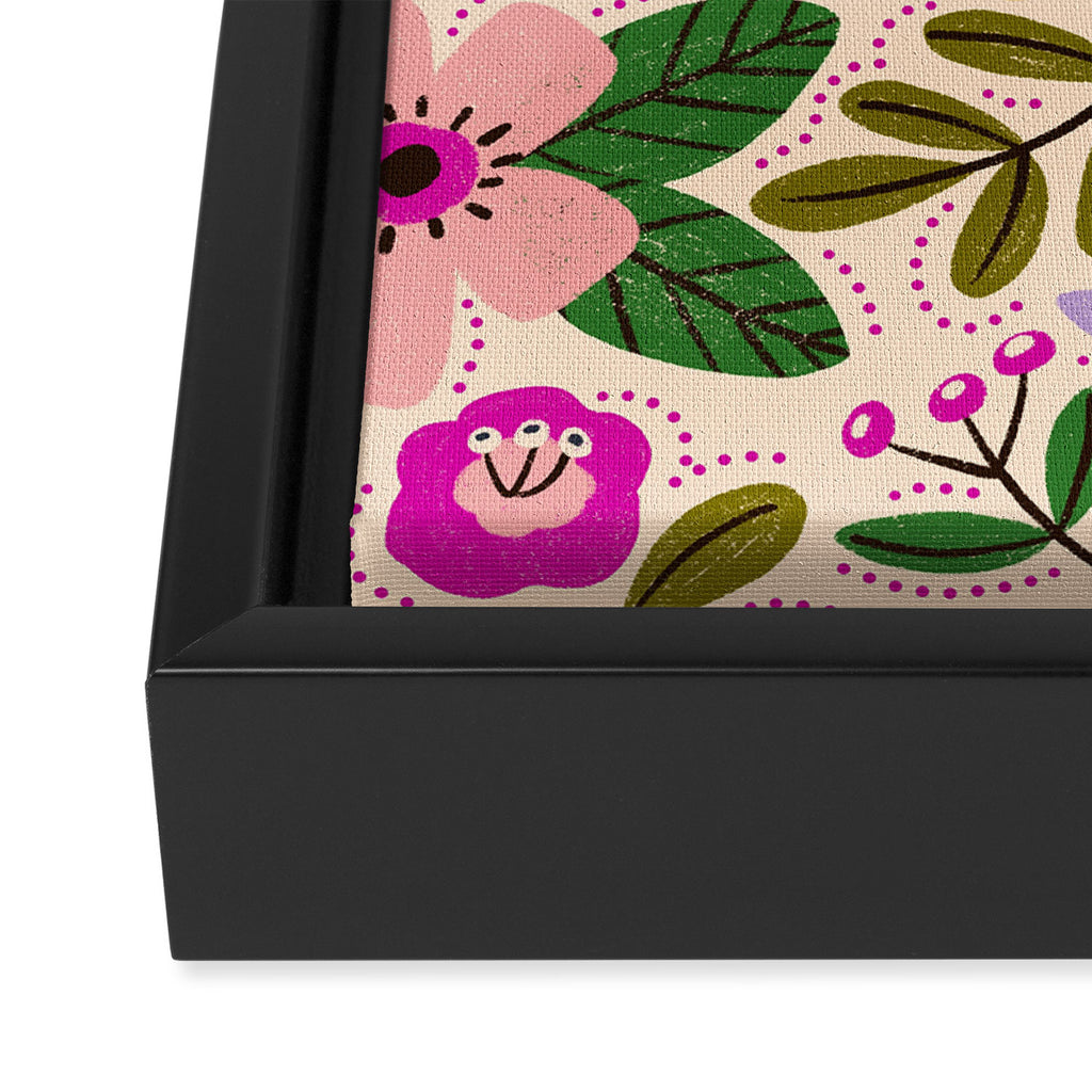 Spring / Summer Modern Floral  Framed Canvas Print Gallery Image 3