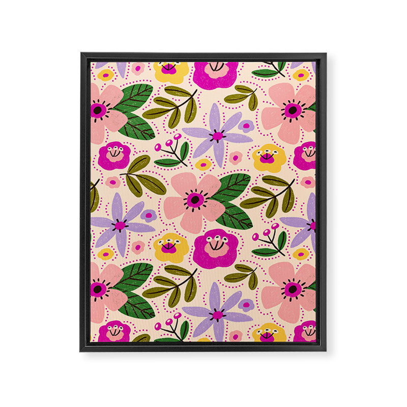 Spring / Summer Modern Floral  Framed Canvas Print Gallery Image 8
