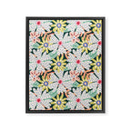 Summer Bloom - Dark Green Background  Framed Canvas Print Gallery Image 8