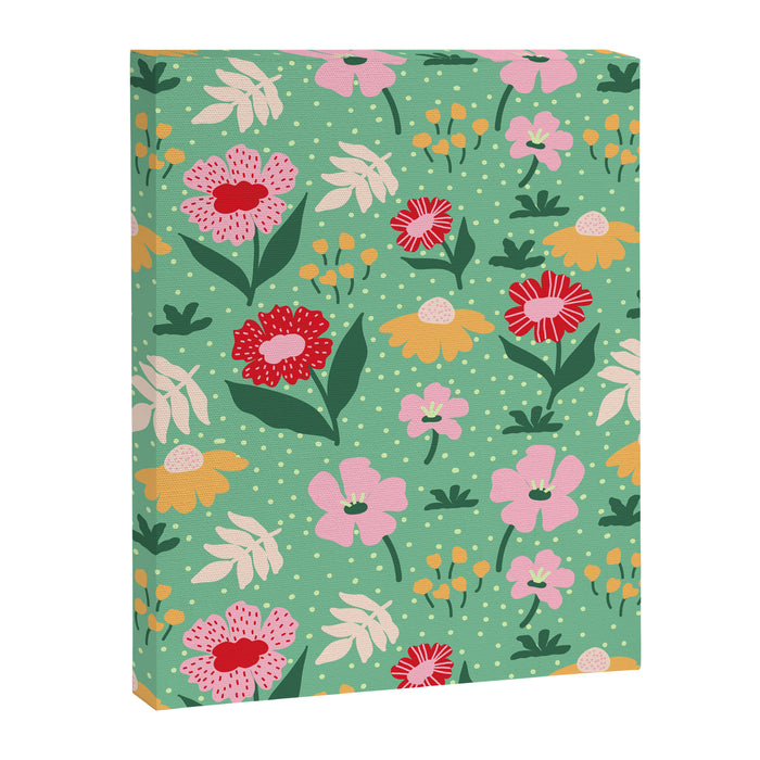 Summer Bloom - Flower e Leaves Canvas Print Gallery Image 1