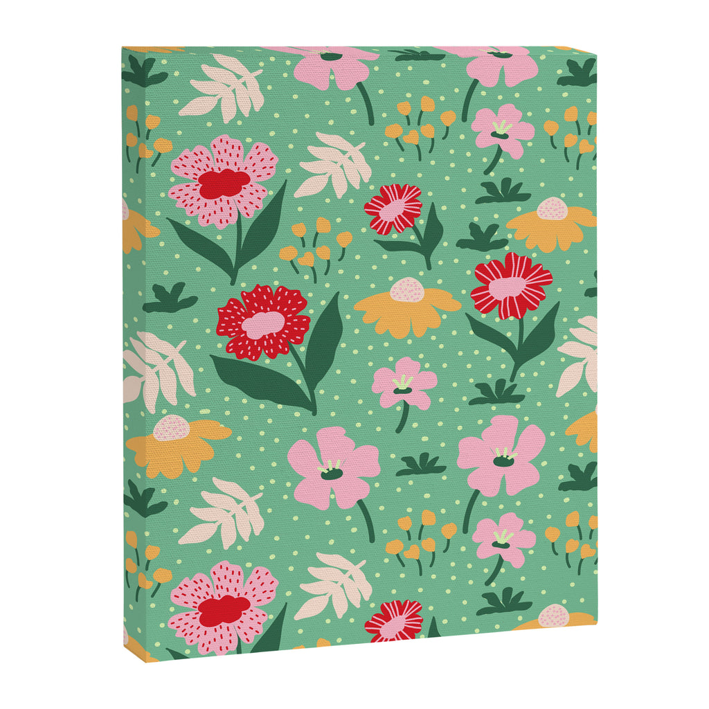 Summer Bloom - Flower e Leaves Canvas Print Gallery Image 8