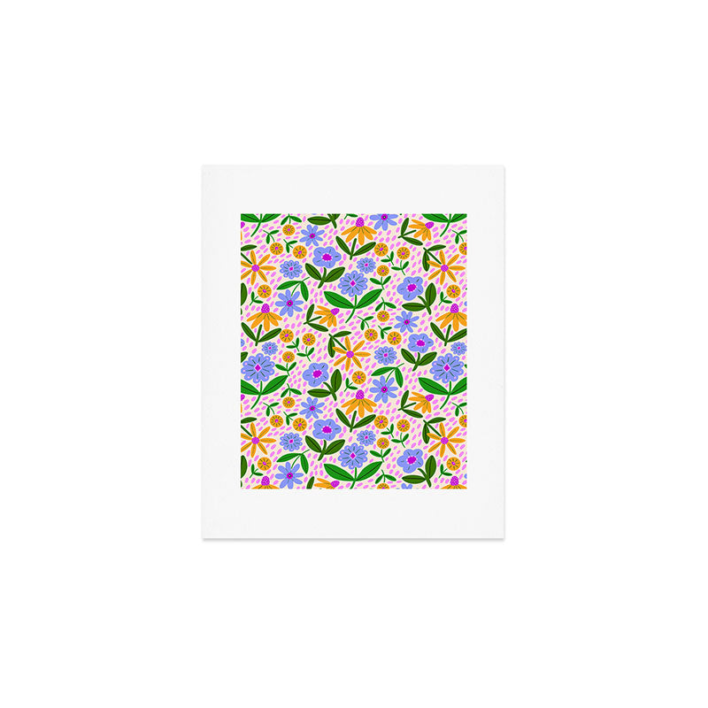 Summer Bright Floral #1 Art Print Gallery Image 1