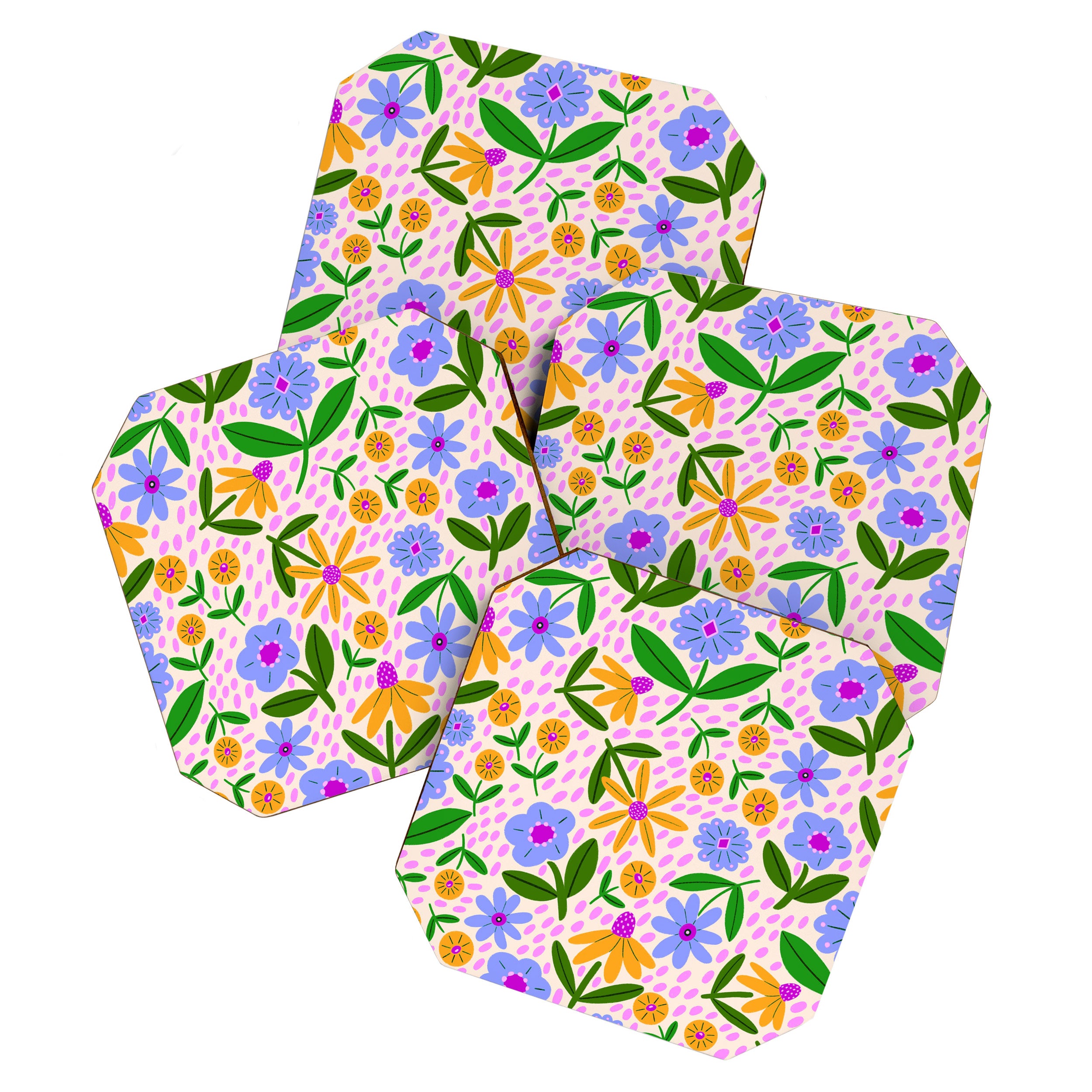 Summer Bright Floral #1 Coaster Gallery Image 1