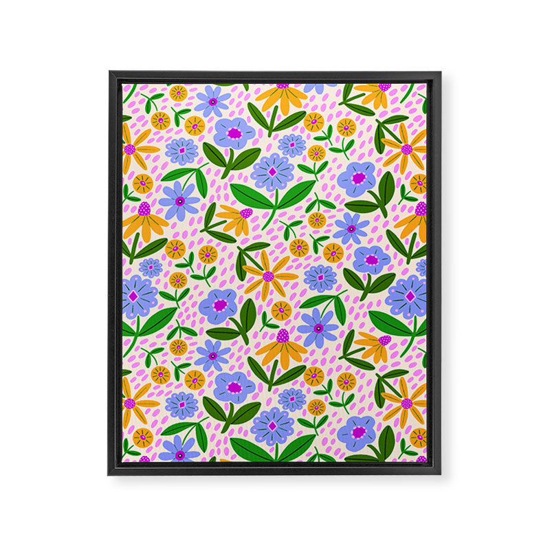Summer Bright Floral #1 Framed Canvas Print Gallery Image 8