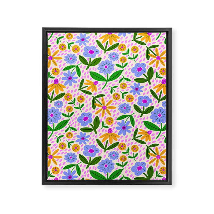 Summer Bright Floral #1 Framed Canvas Print Gallery Image 1