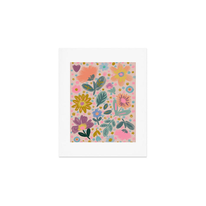Summer Floral Illustration Art Print Art Print Gallery Image 1