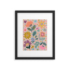 Summer Floral Illustration Art Print Framed Art Print Gallery Image 5