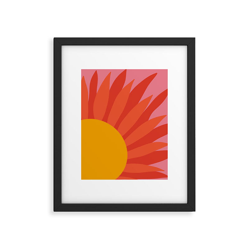 Summer Retro Sun  Framed Art Print Gallery Image 6