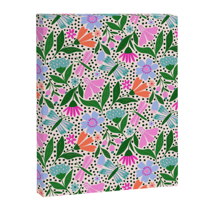 Summery Bright Floral  Canvas Print Gallery Image 1