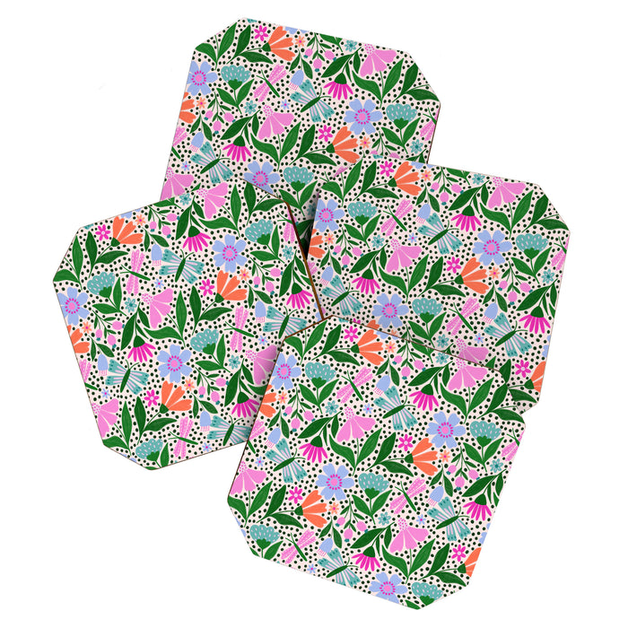 Summery Bright Floral  Coaster Gallery Image 1
