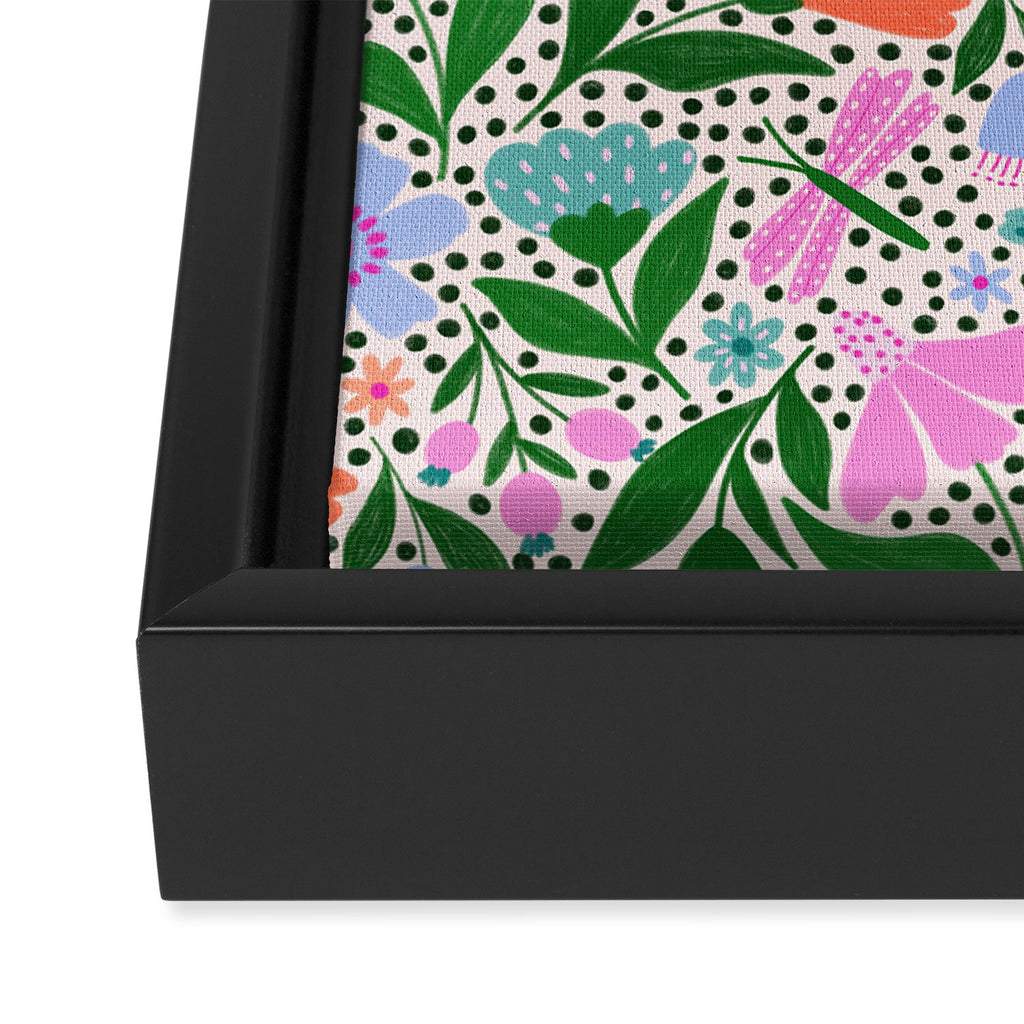 Summery Bright Floral  Framed Canvas Print Gallery Image 3