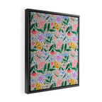 Summery Colorful Floral  Framed Canvas Print Gallery Image 2