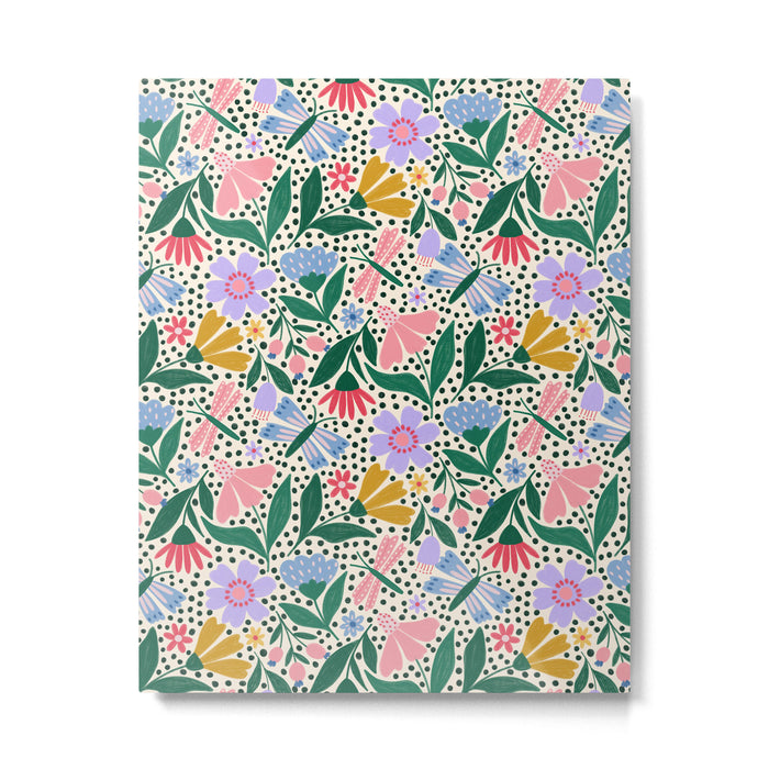 Summery Colorful Floral  Metal Print Gallery Image 1