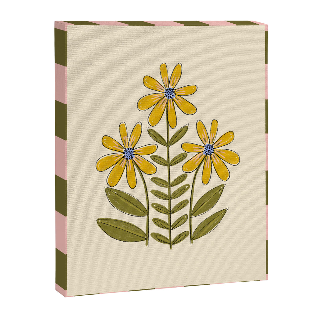 Sunflower - Block Print Canvas Print Gallery Image 8