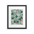 Super Bloom - Bright Floral Pattern Framed Art Print Gallery Image 6