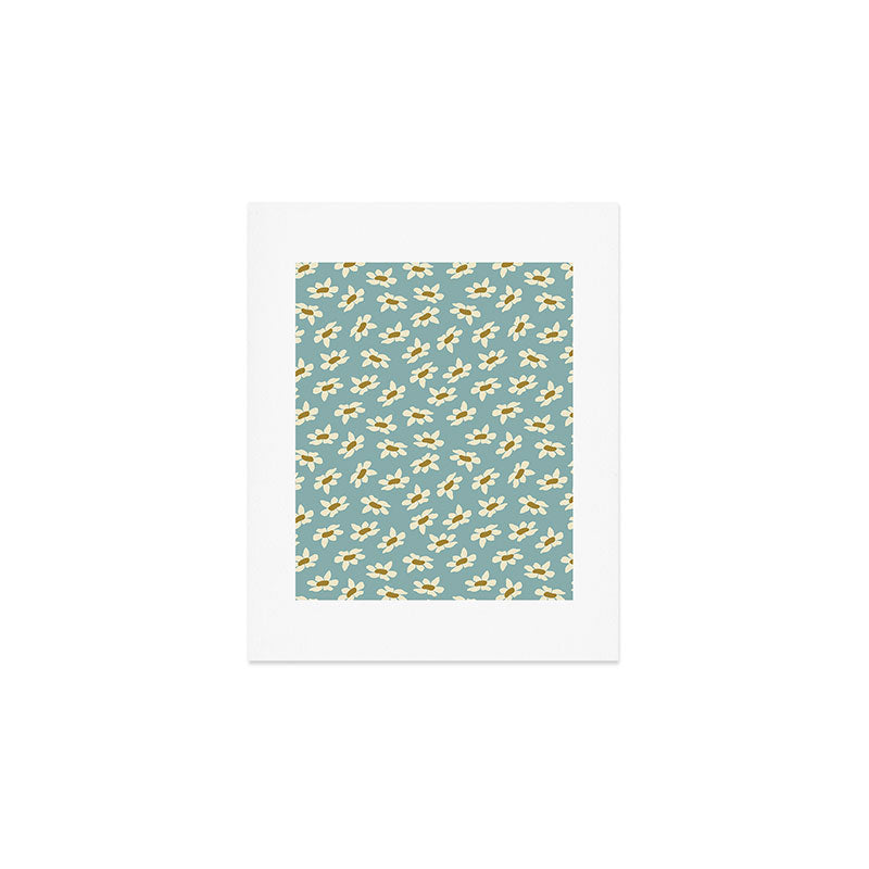 Sweet Daisy Blue  Art Print Gallery Image 1