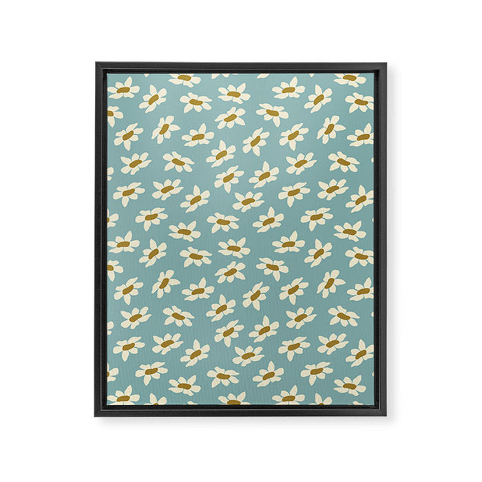 Sweet Daisy Blue  Framed Canvas Print Gallery Image 1