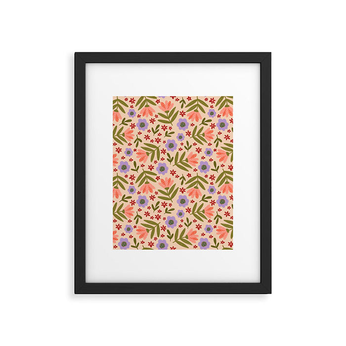 Sweet Floral  Framed Art Print Gallery Image 1