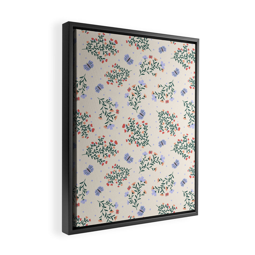 Sweet Floral Framed Canvas Print Gallery Image 2