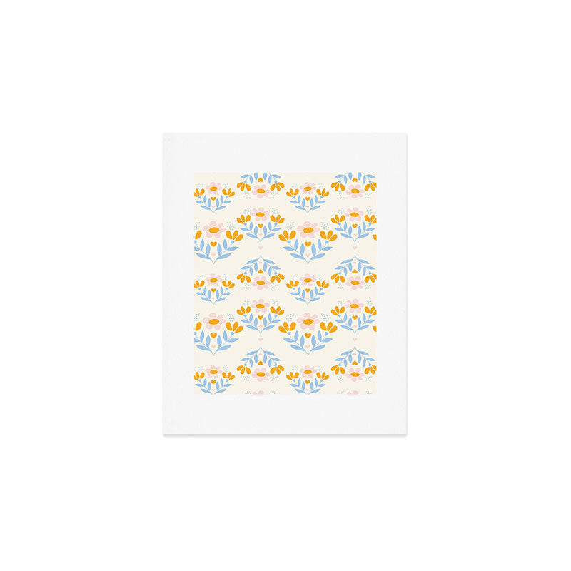 Sweet Love - Floral Pattern Art Print Gallery Image 1