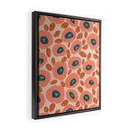 Textured Bold Flower - Peach Framed Canvas Print Gallery Image 2