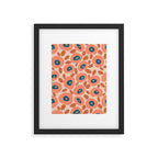 Textured Bold Flower - Peach Framed Art Print Gallery Image 6