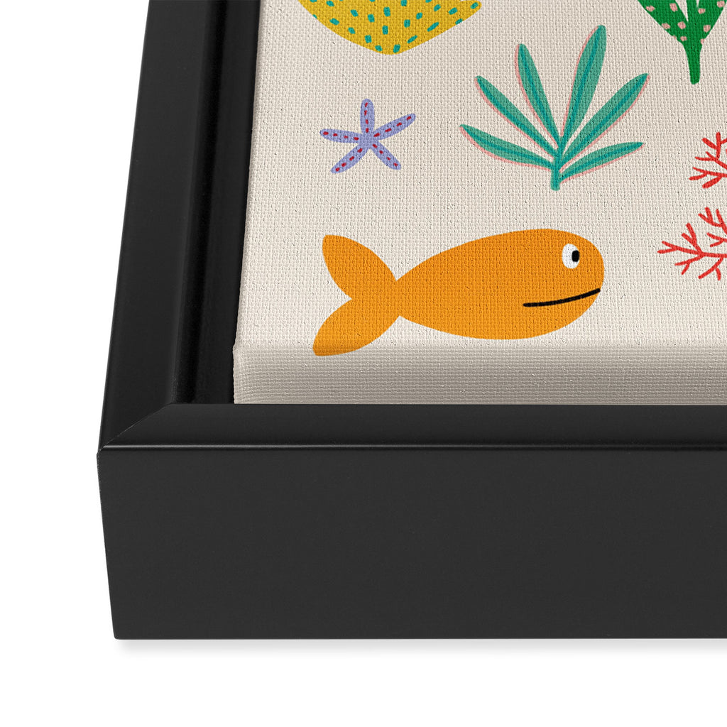 The Happy Ocean  Framed Canvas Print Gallery Image 3