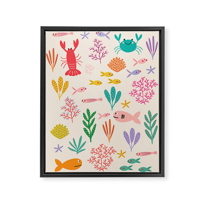 The Happy Ocean  Framed Canvas Print Gallery Image 1