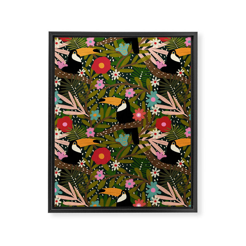 Toucan - Jungle  Framed Canvas Print Gallery Image 3