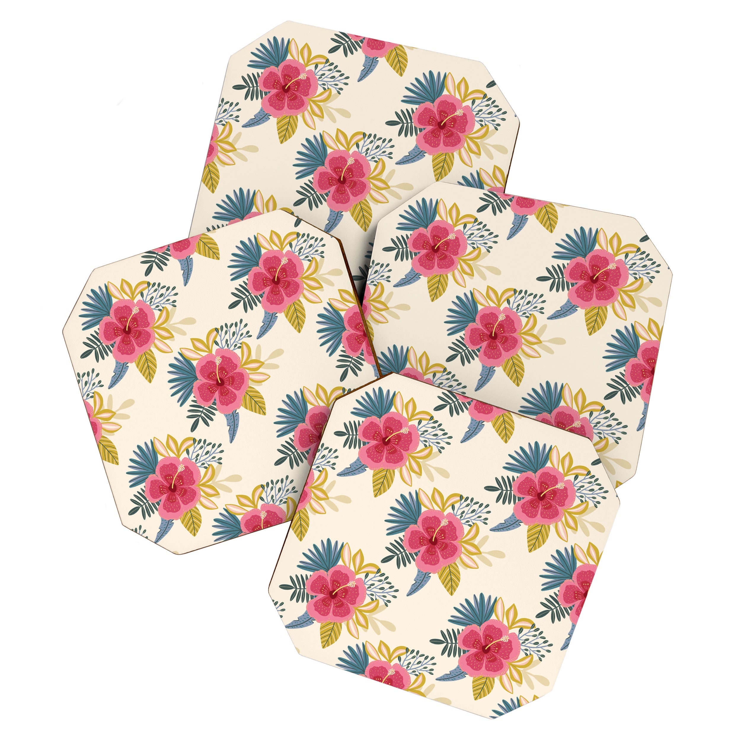 Tropical Floral Coaster Gallery Image 1