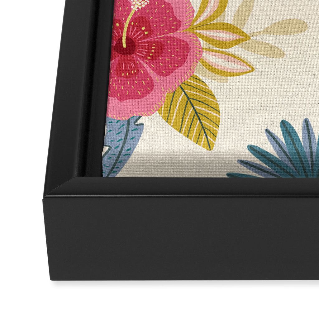 Tropical Floral Framed Canvas Print Gallery Image 3