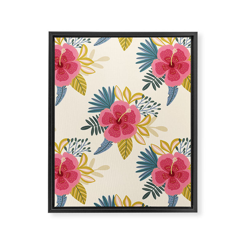 Tropical Floral Framed Canvas Print Gallery Image 8