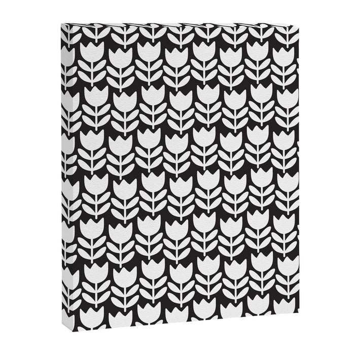 Tulip - Black & White  Canvas Print Gallery Image 1