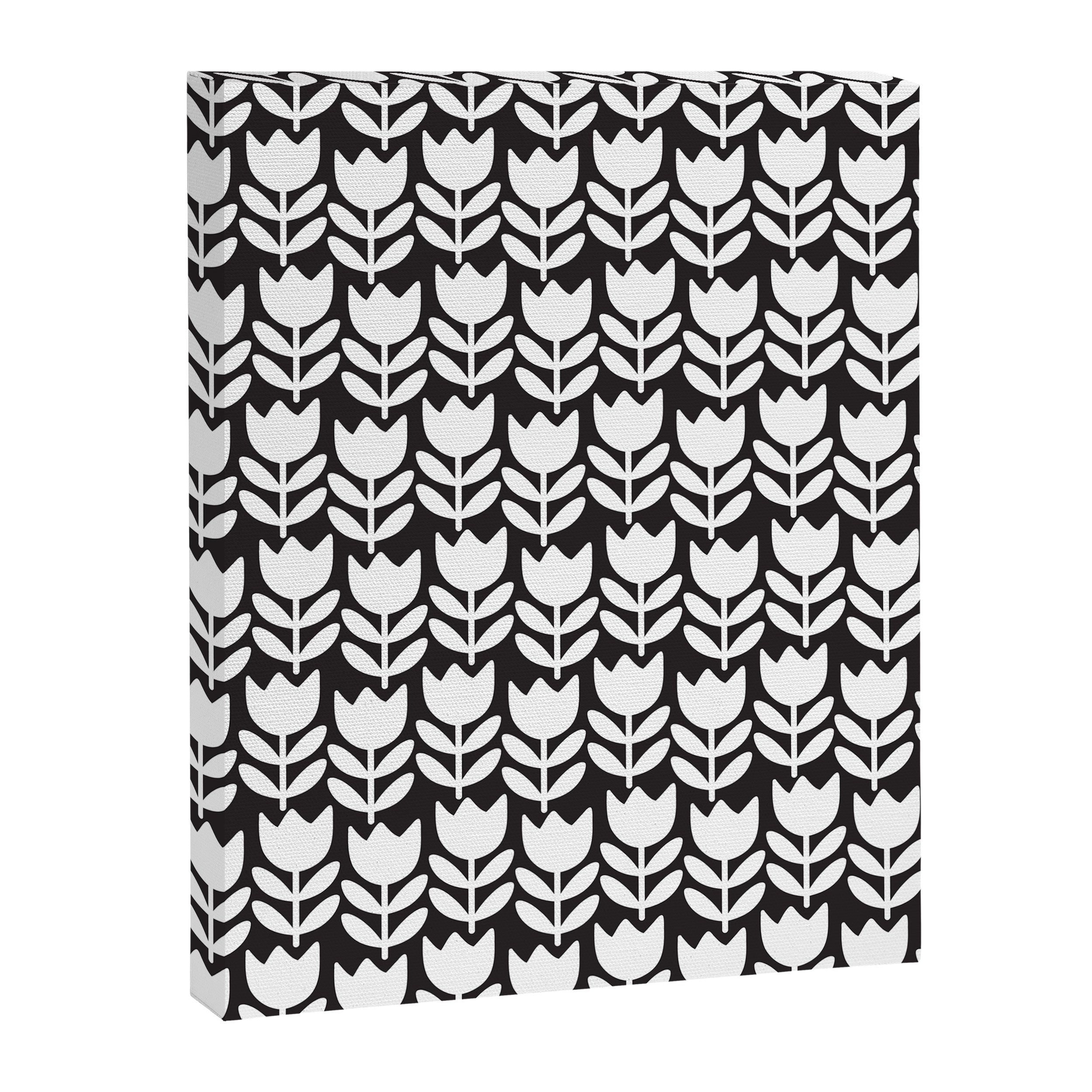 Tulip - Black & White  Canvas Print Gallery Image 8