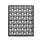 Tulip - Black & White  Framed Canvas Print Gallery Image 8