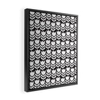 Tulip - Black & White  Framed Canvas Print Gallery Image 2