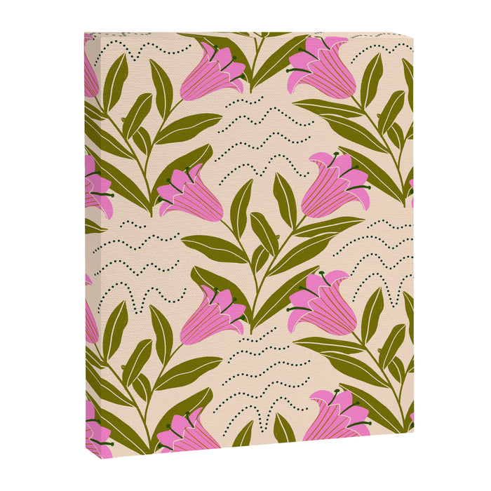 Tulip - Floral Pattern  Canvas Print Gallery Image 1