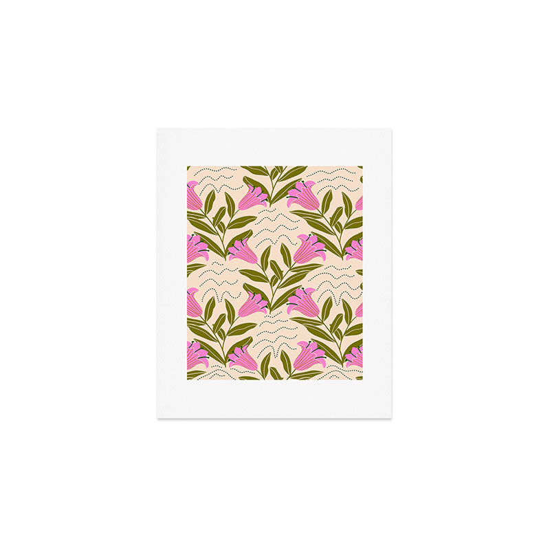 Tulip - Floral Pattern  Art Print Gallery Image 1