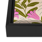 Tulip - Floral Pattern  Framed Canvas Print Gallery Image 3