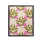 Tulip - Floral Pattern  Framed Canvas Print Gallery Image 8