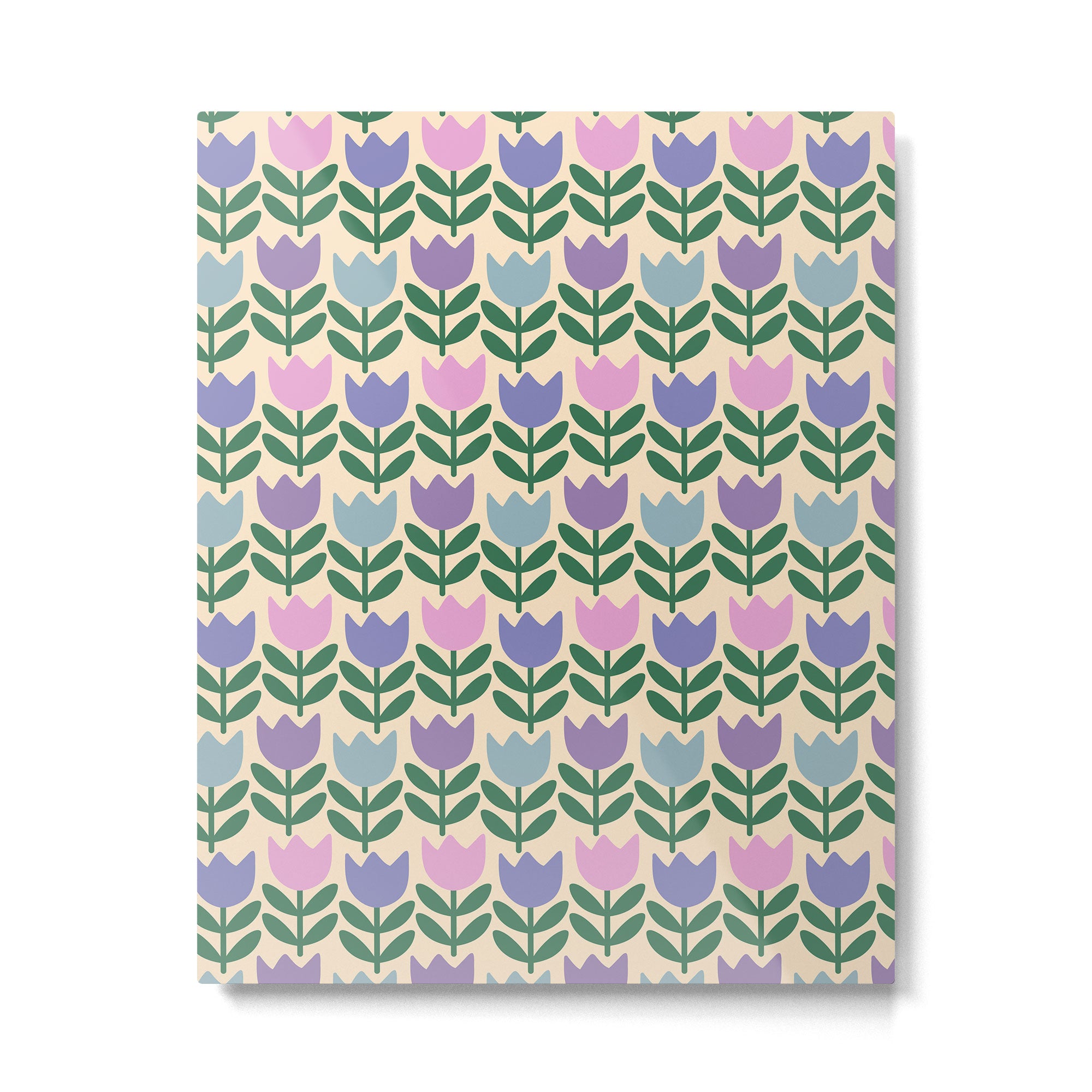Tulip - Pastel Floral Pattern Metal Print Gallery Image 6