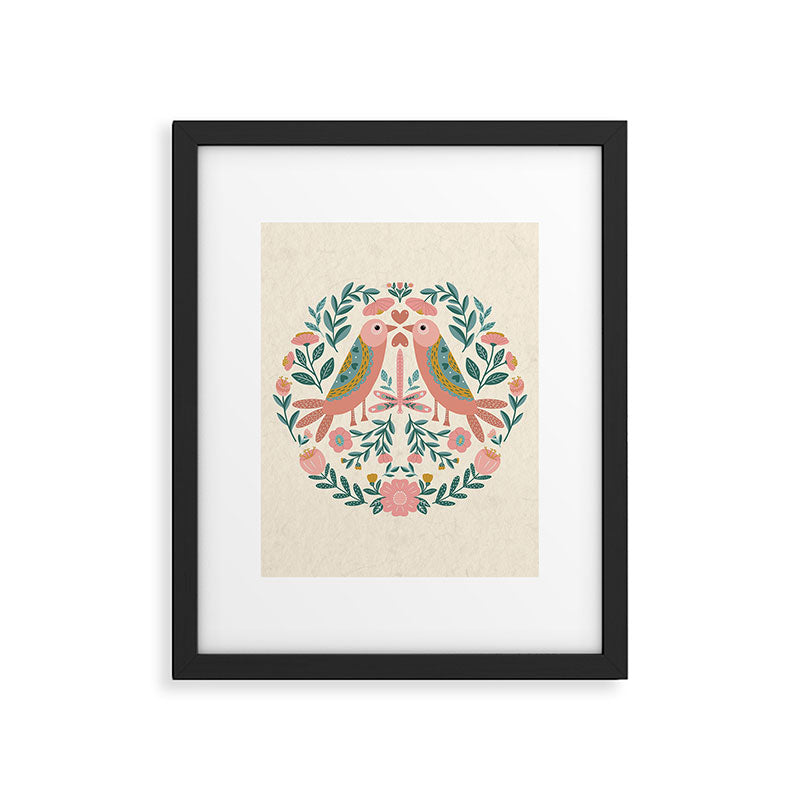 twin birds Framed Art Print Gallery Image 6