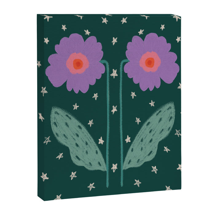 Twin Textured Flower  Canvas Print Gallery Image 1