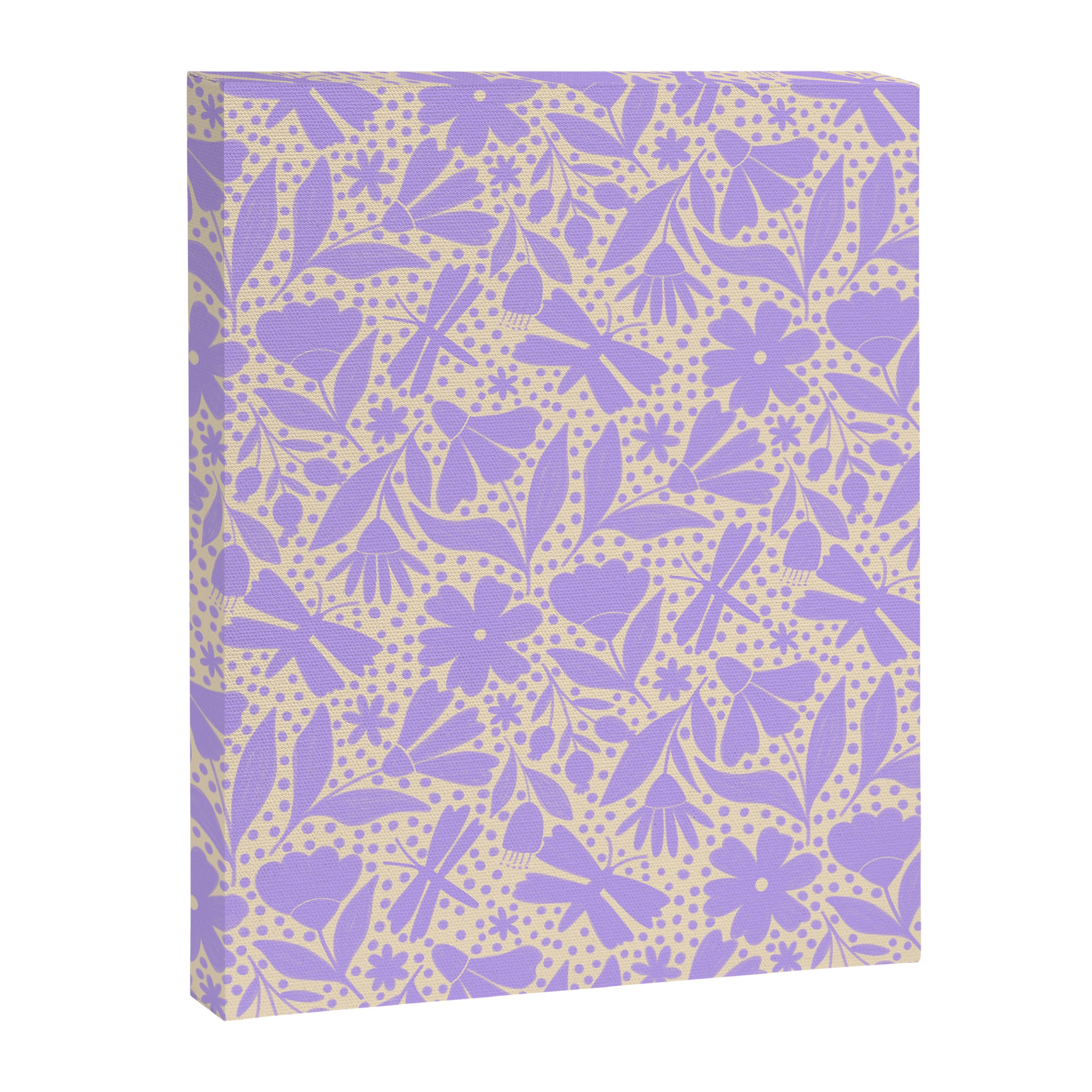 Very-Peri Floral  Canvas Print Gallery Image 8