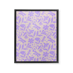 Very-Peri Floral  Framed Canvas Print Gallery Image 8