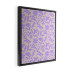 Very-Peri Floral  Framed Canvas Print Gallery Image 2